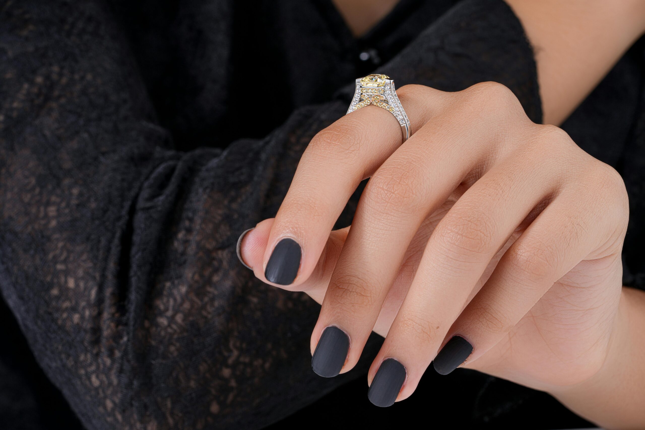 How to Perfectly Apply Matte Black Nail Polish